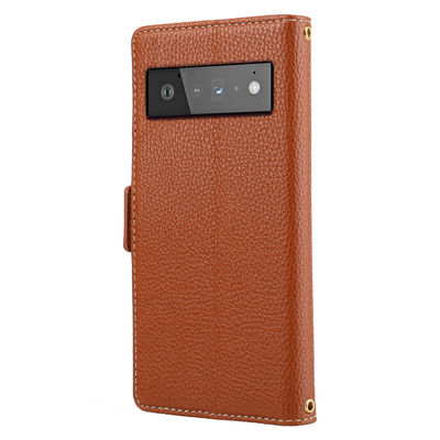 Pixel-Telefon-Kästen Tpu Google bedecken Scratchproof Flip Stand Leather