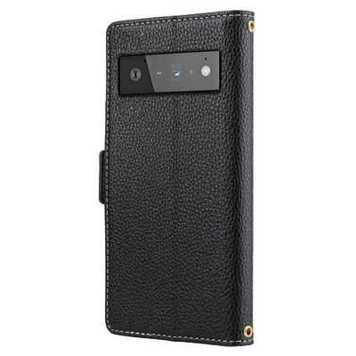 Pixel-Telefon-Kästen Tpu Google bedecken Scratchproof Flip Stand Leather