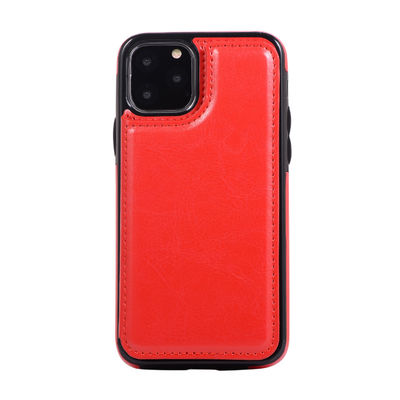 Stoßsicherer Handy-Geldbörsen-Kasten-harmlose iPhone 11-Abdeckung PUs lederner