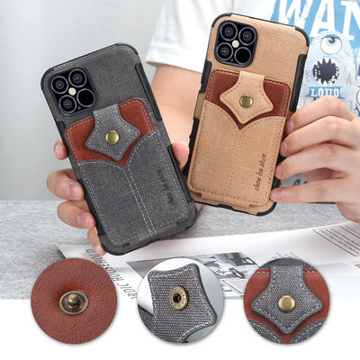 Lederner Fall lederner Telefon-Kasten-lederner Geldbörsen-Telefon-Kasten Iphone