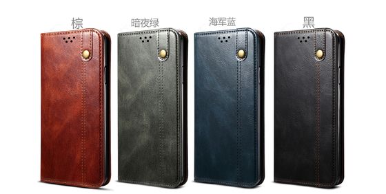 Vorzüglicher Fall-schmutzfester Luxusgeldbörsen-Telefon-Kasten Iphone echter lederner