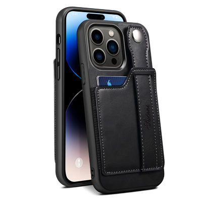 Lederner Fall lederner Telefon-Kasten-lederner Geldbörsen-Telefon-Kasten Iphone Luxus
