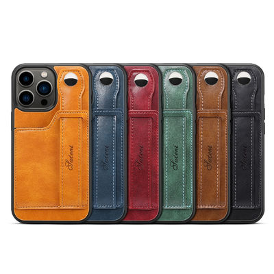 Lederner Fall lederner Telefon-Kasten-lederner Geldbörsen-Telefon-Kasten Iphone Luxus