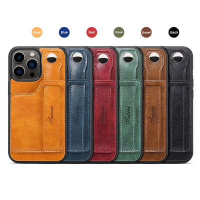 Lederner Fall lederner Telefon-Kasten-lederner Geldbörsen-Telefon-Kasten Iphone Luxus