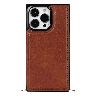 Nahtloser echter lederner schützende Fall-schmutzfester Luxus Iphone