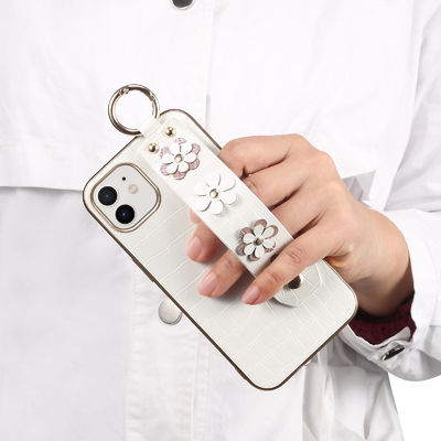 Kundengebundene Fahrwerk-Telefon-Kasten-PU überziehen stoßsicheren Lanyard Strap mit Leder