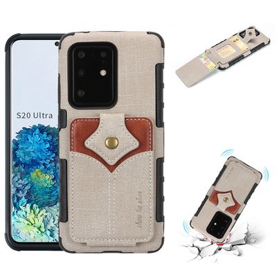 Echte schützende Luxusfall-mehrfunktionaler lederner Telefon-Kasten Samsungs