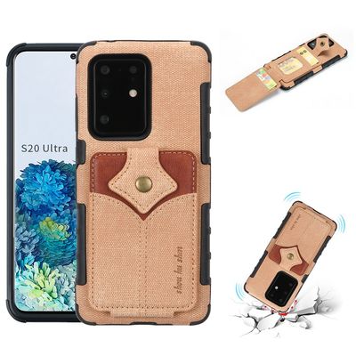 Echte schützende Luxusfall-mehrfunktionaler lederner Telefon-Kasten Samsungs