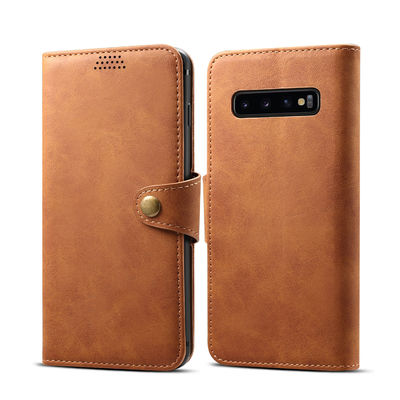 Nahtlose lederne schützende Fall-Scratchproof Luxusechtes Samsungs