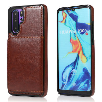 Ledernes stoßsicheres Telefon umkleidet Rückendeckel-Telefon-Kasten TPU schmutzfesten