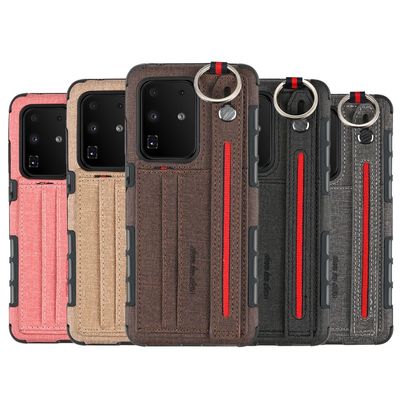 Echter Telefon-Kasten-lederne Kartenhalter schmutzfeste PU-Karten-Tasche