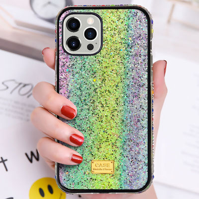 Glanzendes Handygehäuse Luxus-Diamantenschutz-Rückgehäuse für iPhone 13 12 Promax