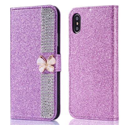 Flash Pulver Elektroplattierte Diamant-Inlay-Telefonschutz für Iphone Xr Xs 11 12 13 14 Pro Max Zelldeckel