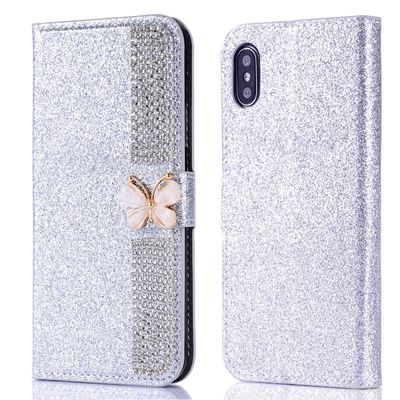 Flash Pulver Elektroplattierte Diamant-Inlay-Telefonschutz für Iphone Xr Xs 11 12 13 14 Pro Max Zelldeckel