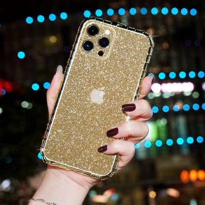 Luxus Glitter Bling Diamant Transparent Weiches Telefongehäuse Für iPhone 14 13 12 Pro Max 11 XS XR 8 Plus